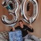 Фольгированный шар с гелием цифра "5" купить с доставкой в Санкт-Петербурге
